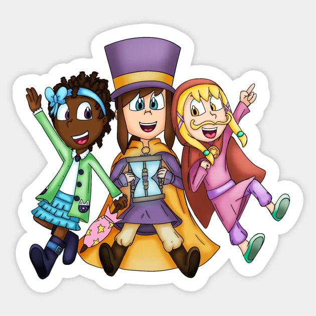 A Hat in Time Kids Sticker by CaptainShivers